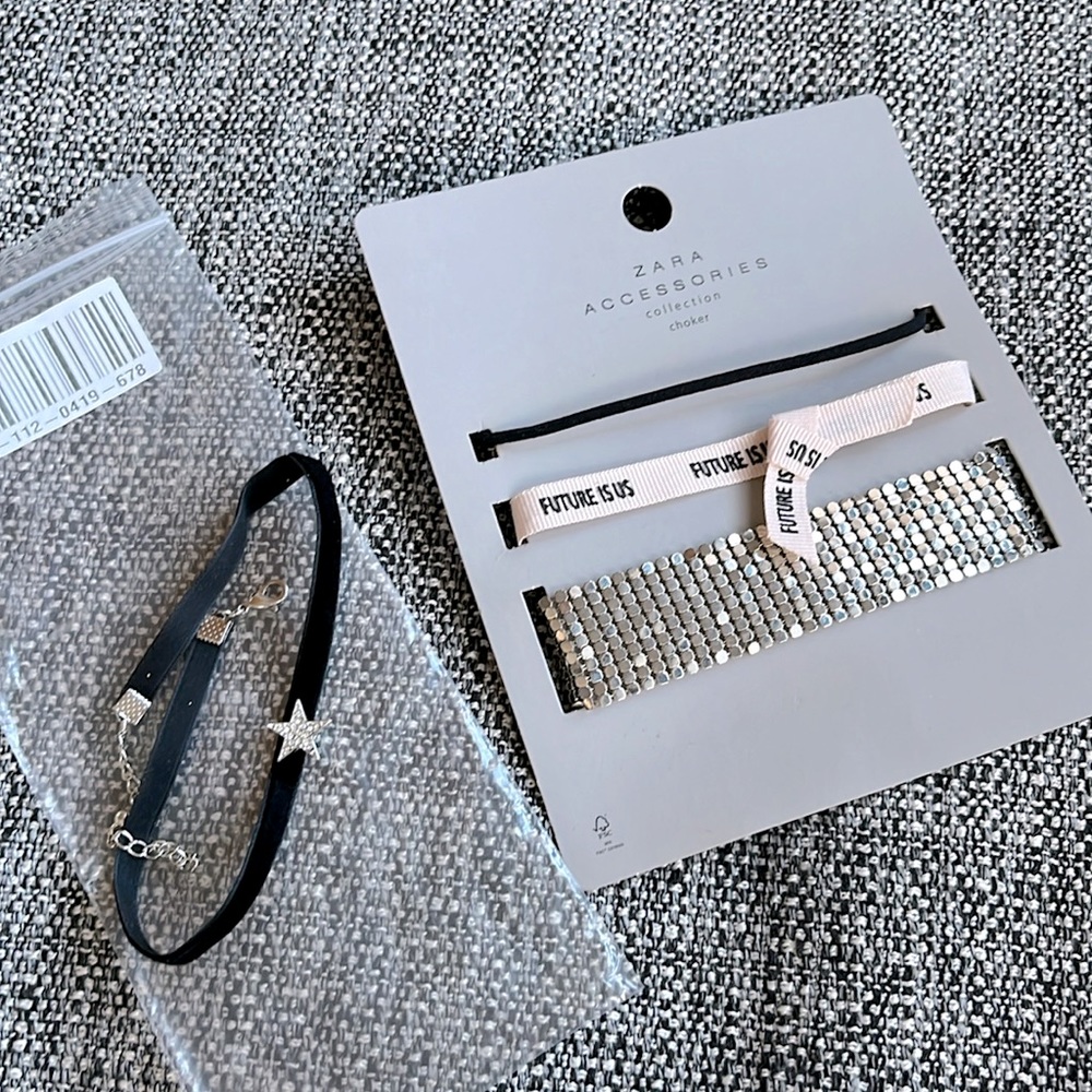 Zara choker collection, 3 pieces + 1 extra